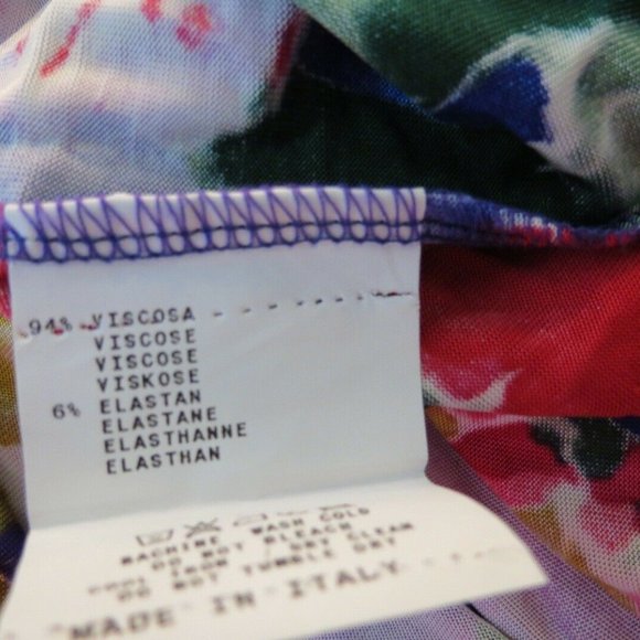 Vintage Y2K Etro Floral Stretchy Top Shirt 44 - Picture 7 of 7